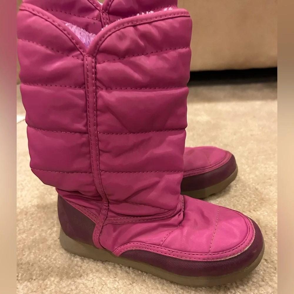 Rugged Outback Girls Cozy Faux Fur Snow Winter Boots sz 12